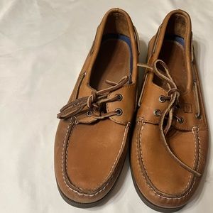Sperry Brown Leather Boat Shoes Loafers